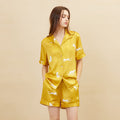 Short Sleeve 100% Mulberry Silk Pajama Set – Women's Sleepwear Loungewear