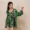 Short 100% Mulberry Silk Robe – Women's Sleepwear Loungewear
